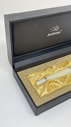 JINHAO Lüks Beyaz Sedef Roller İmza Kalemi