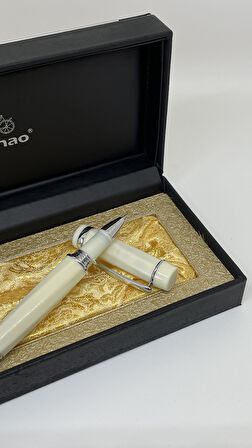 JINHAO Lüks Beyaz Sedef Roller İmza Kalemi