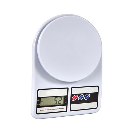 Hassas Dijital Mutfak Tartısı | 10 Kg'a Kadar |  1 gr Hassasiyet | LCD Ekranlı Fitness Yiyecek Hazırlama Sporcu Mutfak Terazisi