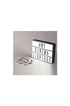 A6 LED Message Light Box 96 Karakter Dekoratif Led Işıklı Mesaj Panosu, Sinematik Mesaj Panosu, Masaüstü ve Duvara Montaj