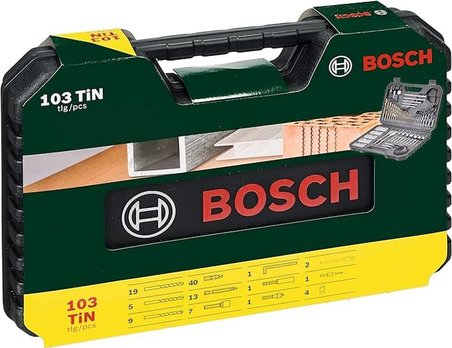 Professional Accessories 2607017367 Matkap Seti Dahil V-Line Titanium 103-Parça