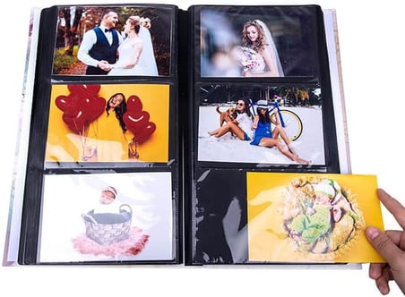 Rabsev Rs307 Fotoğraf Albümü 10x15cm 300 Fotoğraf Kapasiteli Çiçekler Desenli Lüks Albüm
