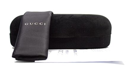 GUCCI  0022S 007 57  Kadın SİYAH Köşeli Çerçeve Güneş Gözlüğü