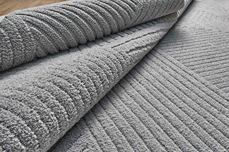 GÜMÜŞSUYU DECO GEO 80010 HALI GRİ