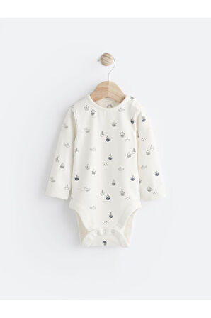 Next Baby % 100 Pamuklu Gri Balina Desenli Salopet Body Zıbın Set