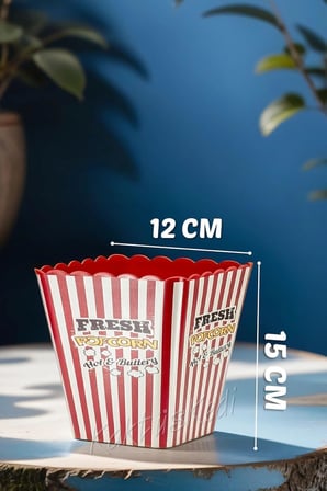 3 Adet Patlamış Mısır Kovası Popcorn Kutusu Seti, 7480000717470