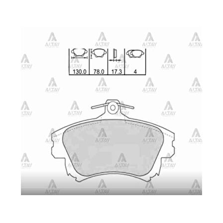 FREN BALATA CARISMA 00-06 / COLT 04-11 / VOLVO S40 / V40 ÖN