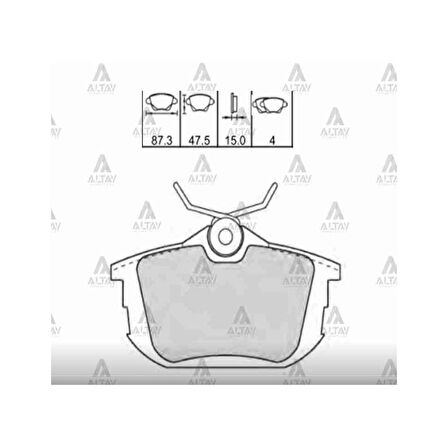 FREN BALATA CARISMA 01= 1.6-1.8-1.9 / COLT 05= / S-40 96= DİSK ARKA