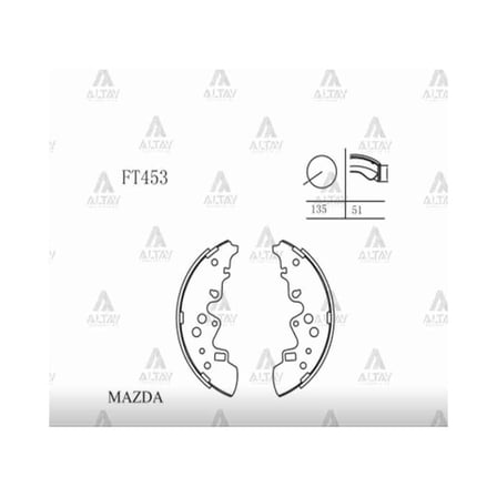 FREN BALATA E-2200  98= PABUÇ ARKA