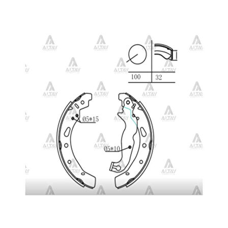 FREN BALATA MAZDA 2 09-13 / FIESTA 08= PABUÇ ARKA