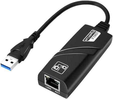 PrimeX PX-2035 Gigabit Lan Adaptör, 1000mbps Gigabit Ethernet Adaptör, USB Ethernet Dönüştürücü, Gigabit USB internet Çevirici, USB Network Çevirici, RJ45 Adaptör 1000mbps