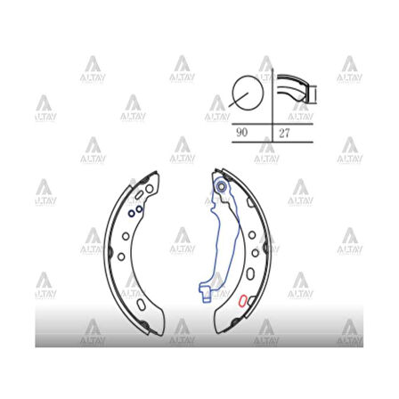 FREN BALATA MICRA  92-01 PABUÇ ARKA