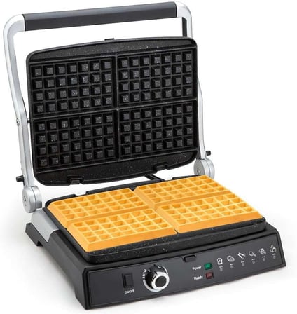 KWM1462 Waffle Master Izgara, Tost ve Waffle Makinesi | 2000W Güç | Granit Kaplama Plakalar | 6 Tost &amp; 4 Waffle Kapasitesi | 180° Açılabilen Izgara