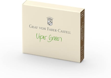 Graf von Faber-Castell Dolma Kalem Kartuşu 6'lı Yılan Yeşili