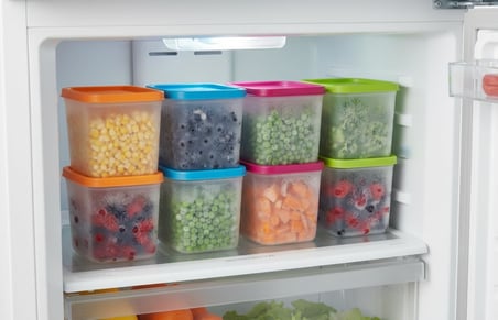 Alaska 8'li Derin Dondurucu Saklama Kabı Seti - 380 ml Kar Tanesi Desenli Erzak Kabı - Kırılmaz Esnek Yapı, BPA Free (4 Renk x 2 Adet)
