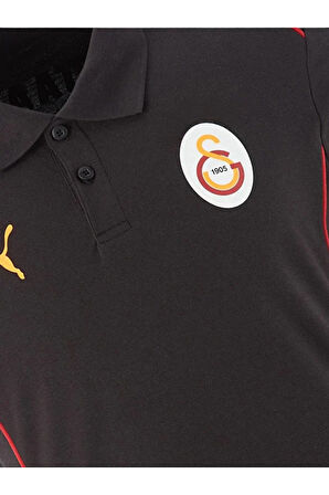 Galatasaray Orijinal Lisanslı A-Takım Polo Yaka Siyah T-Shirt