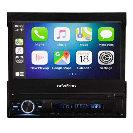 OTO TEYP INDASH 7 4X50W ANDROID BT/USB/SD/FM/AUX/GPS 3GB RAM 16GB HAFIZA KAMERALI NEWFRON NF-AN7010
