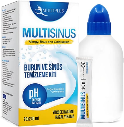 Multiplus Multisinus Burun Ve Sinüs Temizleme Kiti X 20 Saşe