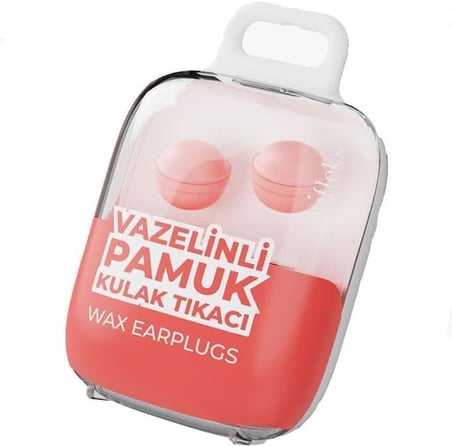 Otifleks 4'lü Vazelinli Pamuk Kulak Tıkacı Renkli