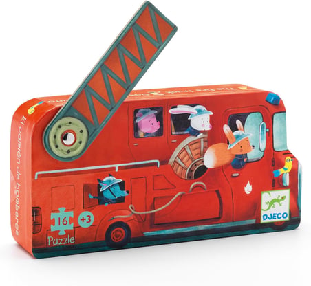Dekoratif Puzzle 16 Parça The Fire Truck DJ0