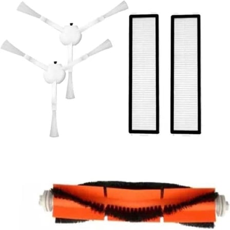 Ozemtek Beyaz Dreame D9 D9 Max D9 Pro Robot Süpürge Hepa Filtre Ana Fırça Yan Fırça Seti Dreame D9 D9 Max Dreame Bot L10 L10 Pro ile Uyumlu 5 Parça Yedek Aksesuar Seti