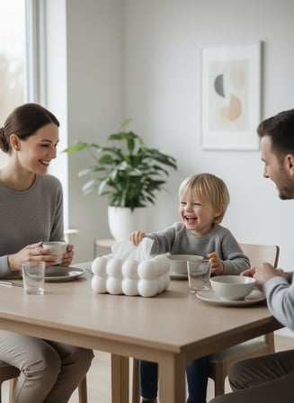İskandinav Tarz Bulut Şeklinde Dekoratif Peçetelik Modern Minimalist Masaüstü Peçete Kutusu Dayanıklı Kaymaz Tabanlı (Beyaz)