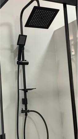 Robot Duş Seti Siyah 6998