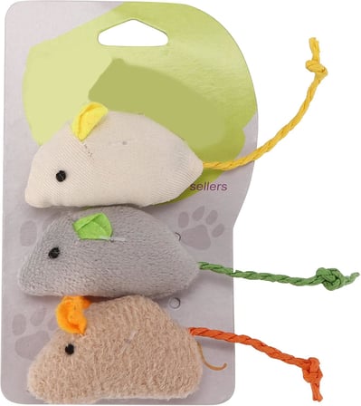 Kedi Oyuncağı Peluş Fare 6’li Set – İnteraktif Kedi Oyuncakları, Isırmaya Dayanıklı Yumuşak Fare Oyuncağı, Avcılık İçgüdüsünü Destekleyen Hafif Kovalamaca Oyuncağı