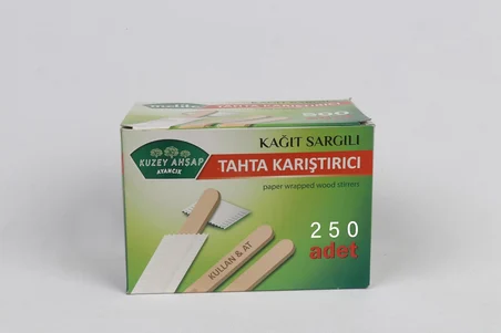 Kağıt Sargılı Çay Kahve Karıştırıcı 250 adet
