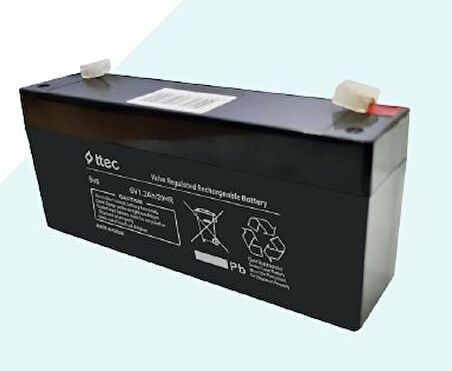 TTEC 6 VOLT 1.3 AMPER AKÜ (98 X 25 X 52 MM)