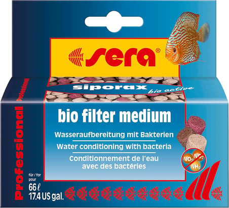sera siporax bio active Professional 35 g yeni su arıtma yöntemi, 24 saat sonra bile amonyum, nitrit, nitratı azaltır ve kendi kendini temizleyen yüksek performanslı filtre ortamıdır