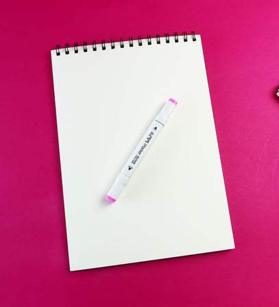 A4 Spiralli Akrilik Sketchbook Resim Defteri, 300gr, 15 Yaprak