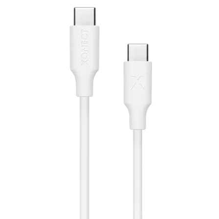 Type-C to Type-C ile Uyumlu iPhone ve Samsung ile Uyumlu Hızlı Şarj ve Data Kablosu 200 cm (Beyaz)