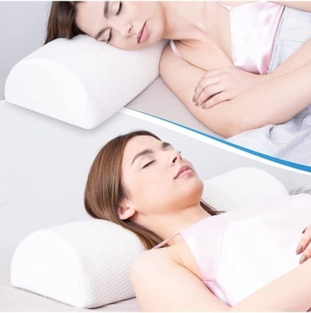 Bacak Arası Diz Altı Alt Sırt Yastığı Visco Yarım Ay Yastık Bacak Dinlendirme Bel Ağrısı Yastığı