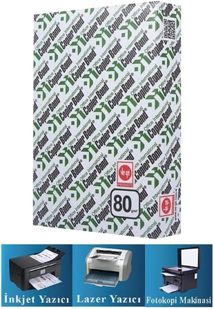 Fotokopi Kağıdı A4 80 Gr 500 Lü 1 Paket Copierbond Fotokopi Kağıdı Lazer Inkjet Ve Fotokopi Makineleri Için Uyumlu