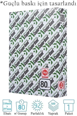 Fotokopi Kağıdı A4 80 Gr 500 Lü 1 Paket Copierbond Fotokopi Kağıdı Lazer Inkjet Ve Fotokopi Makineleri Için Uyumlu