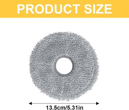 Dreame L10s Ultra / L10 Ultra / L20 Ultra / L10s Pro Ultra Heat / X40 Ultra Complete için mikrofiber silme bezi, 4 adet yedek parça, ıslak yedek paspas bezi aksesuarı