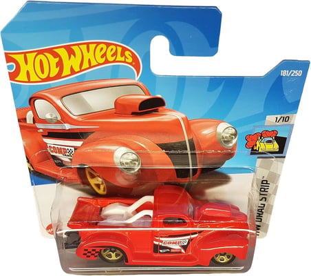 Hot Wheels - ´40 Ford Pickup - HW Drag Strip 1/10 - HCX61 - Short Card - Edelbrock - kırmızı - Mattel 2022