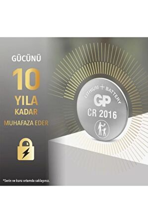Gp Cr 2016 3v Düğme Pil 25'li
