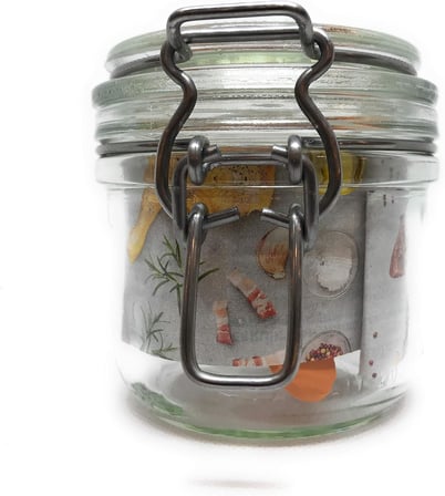 Super Terrines Klipsli/Contalı Cam Kavanoz 200 ml