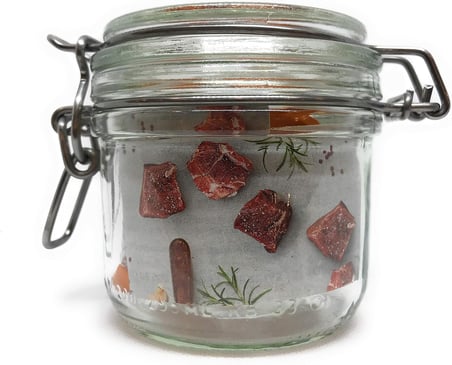 Super Terrines Klipsli/Contalı Cam Kavanoz 200 ml
