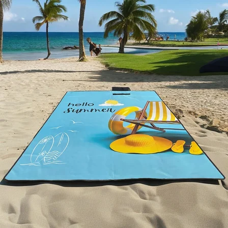 Piknik Örtüsü Battaniyesi Katlanabilir Kamp Ve Plaj Zemin Matı Hasırı Katlanır Deniz Malzemeleri 150x200 cm