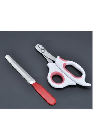 2 Adet Evcil Hayvan Tırnak Makası – Törpü Seti, Pet Nail Clipper Ve Tırnak Törpüsü İle Kedi Köpek Bakım Aleti