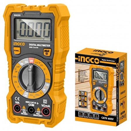 İNGCO DM200 DİJİTAL MULTİMETRE 200V/600V