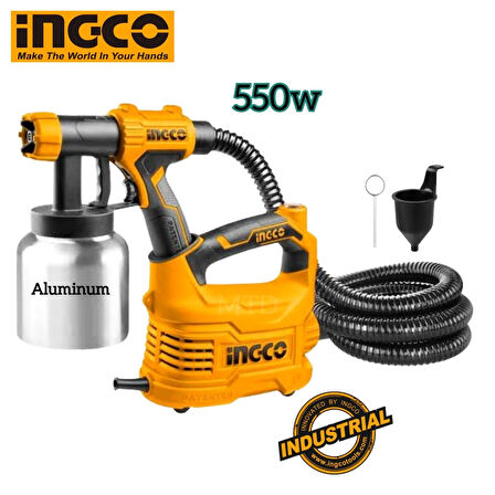 İNGCO  SPG5008-2 ELEKTRİKLİ BOYA TABANCASI 550W