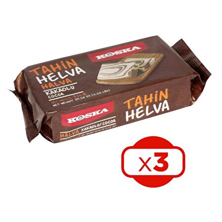 Koska Tahin Helvası 500 gr Kakaolu x 3 Adet