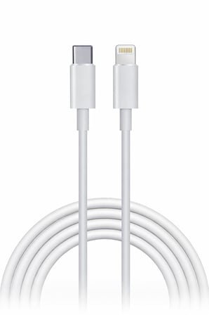 İPhone Uyumlu USB-C to Lightning Şarj ve Data Kablosu, Beyaz 3M