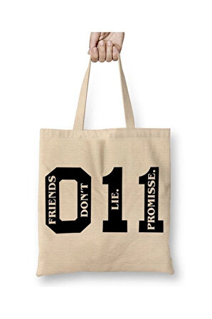 Stranger Things Bez Çanta Uzun Saplı Alışveriş Çantası Plaj Çantası