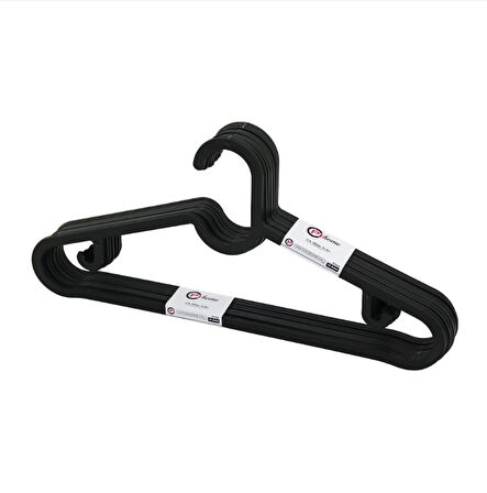 Pi Home Siyah Slim 10'lu Elbise Askısı