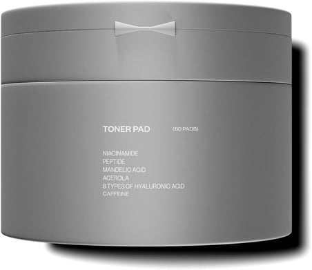 TONER PAD · Tonik Pad 60 Adet · Yaşlanma Karşıtı, Gözenek Sıkılaştırıcı · C Vitamini, Kafein, 8D Hyaluronik Asit